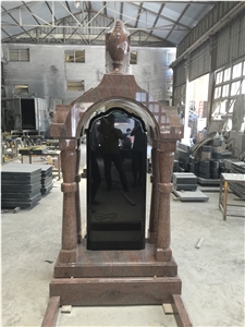 Engraved Upright Custom Design Monument Tombstone