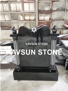 Eternal Flame Double Monument/Tombstone Columned Eternal Flame Double Monument/Tombstone Columned