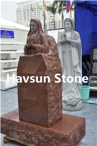 Imperial Red Granite Bust Monuments Headstons Imperial Red Granite Bust Monuments Headstons