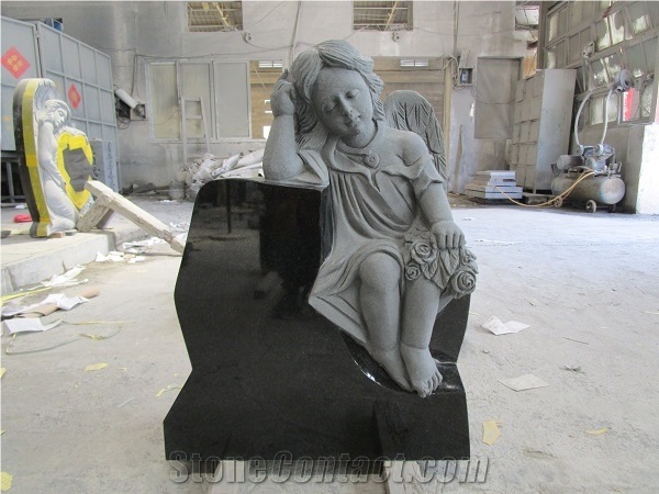 Little Angel Monuments Headstone for Babies, Child
