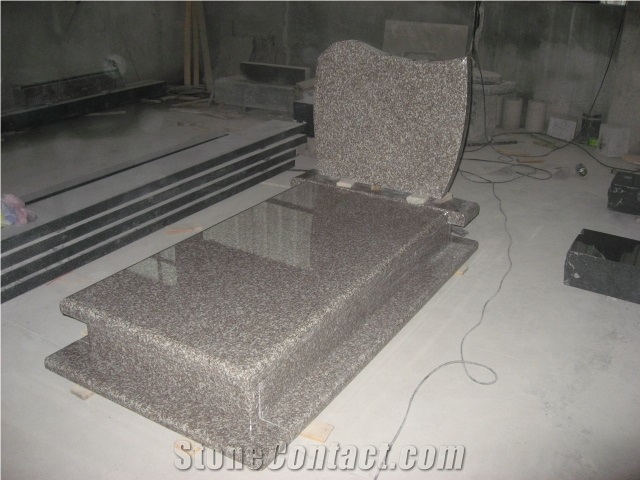 Polak Style G664 Granite Red Monument Tombstone