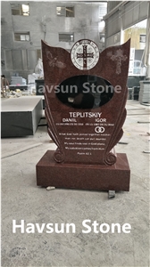 Red Jewish Style Mounument/Tombstone/Headstone