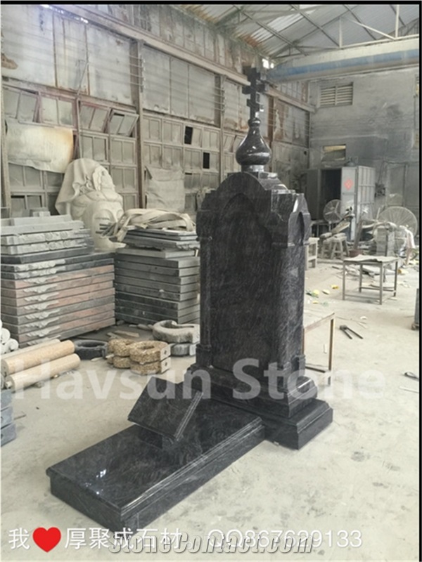 Tan Brown Cross Brown Tombstone/Obelisk/ Monument