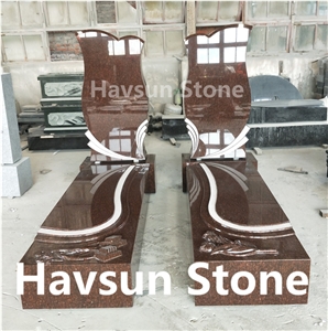Us Jewish Style Cat Eye Rose Monuments/Tombstone