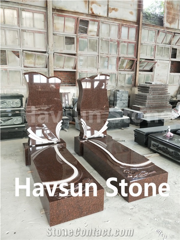 Us Jewish Style Cat Eye Rose Monuments/Tombstone
