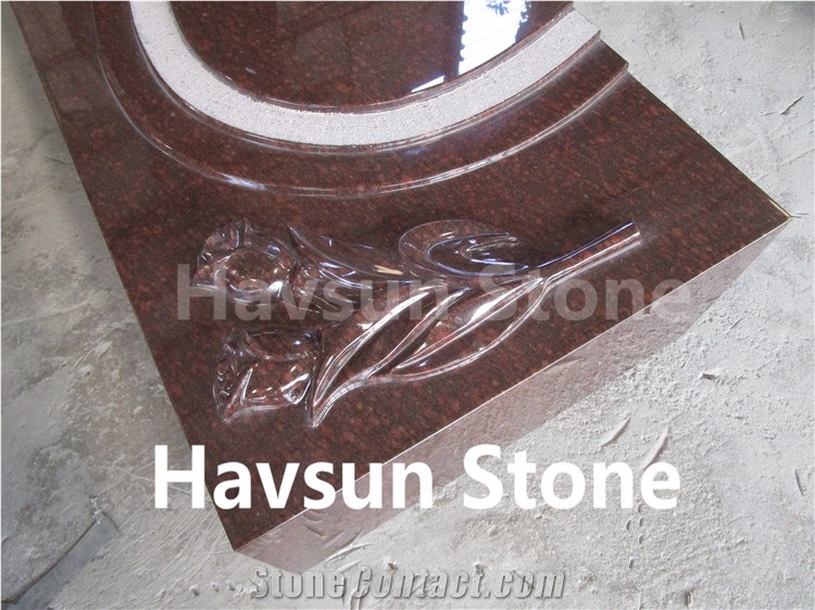 Us Jewish Style Cat Eye Rose Monuments/Tombstone