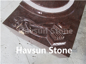 Us Jewish Style Cat Eye Rose Monuments/Tombstone