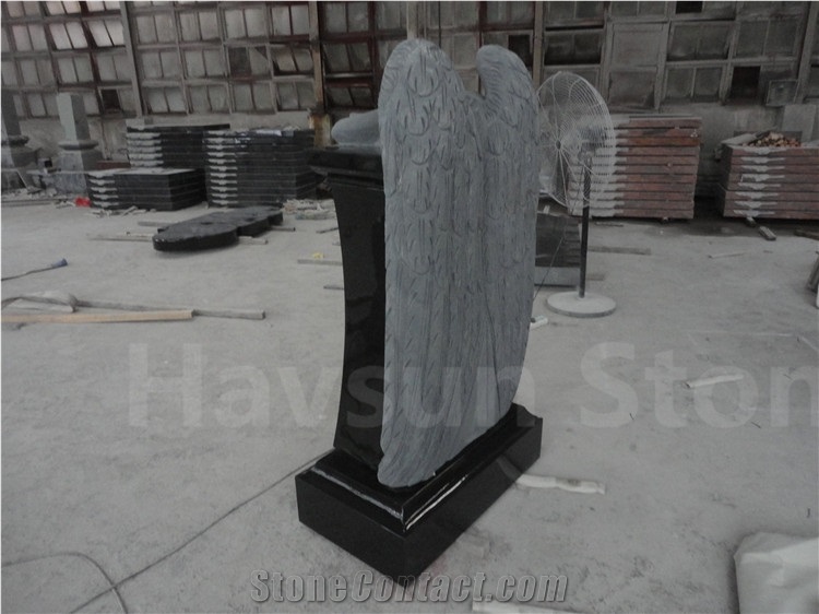Weeping Angle Cross Tombstone/Monument/Memorial