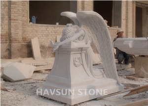 Weeping/Crying/Kneeling Angel Monument Tombstone