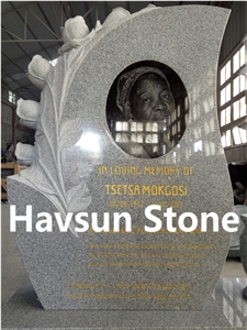 White Color Rose Tombstone, Monument, Headstone