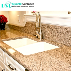 20mm Multicolor Artificial Quartz Stone Countertop