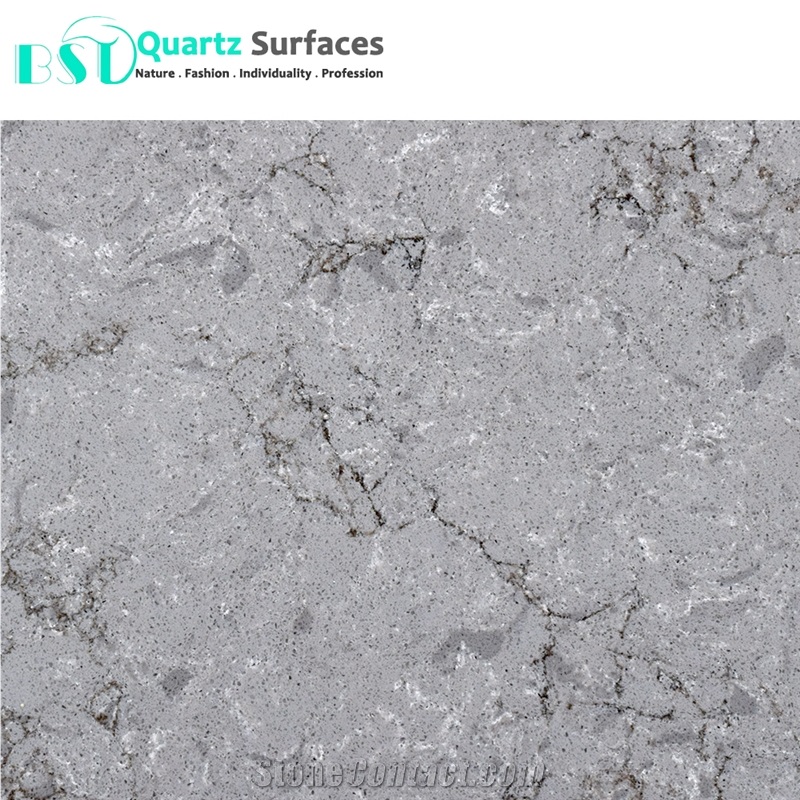 20mm Turb Grey Caesar Stone Artificial Quartz Slab