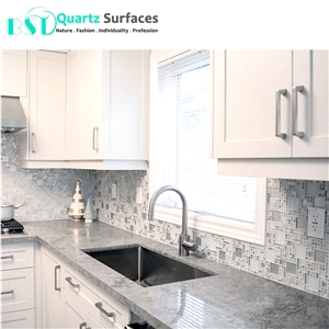 20mm Turb Grey Caesar Stone Artificial Quartz Slab