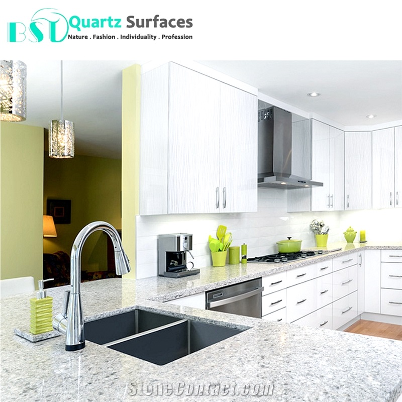 Kashmir White Composite Quartz Stone Slabs