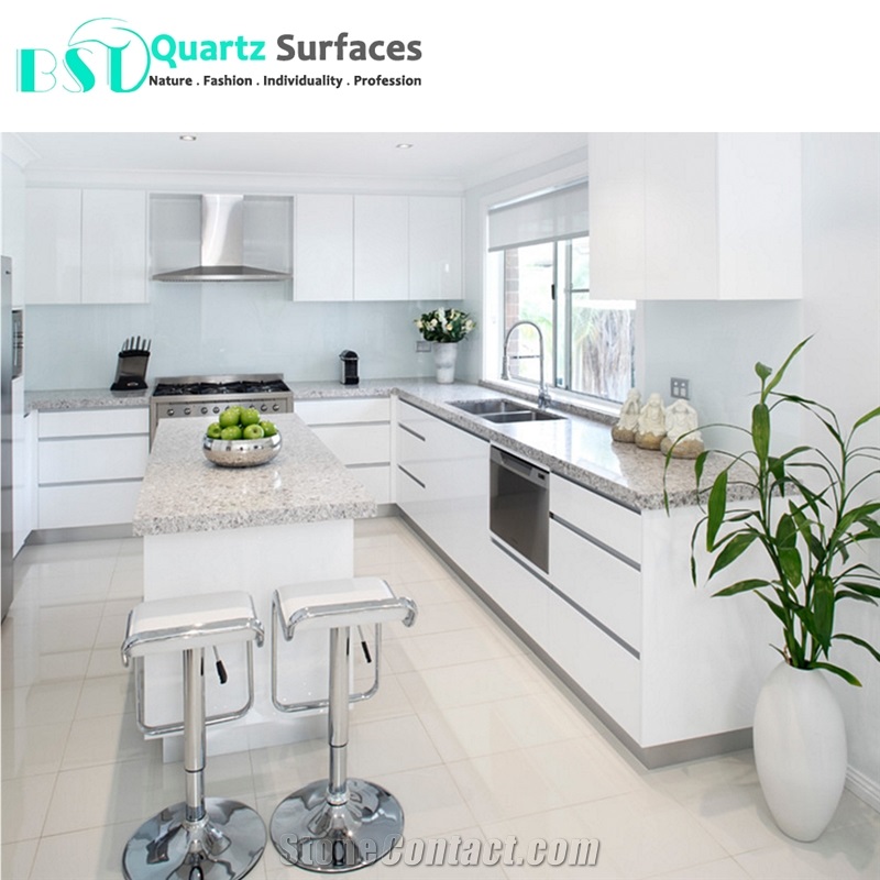 Kashmir White Composite Quartz Stone Slabs