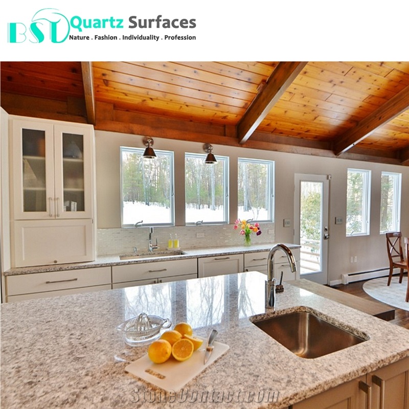 Kashmir White Composite Quartz Stone Slabs