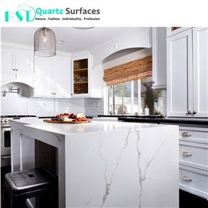 Mable Imitation Calacatta Gold Quartz Stone