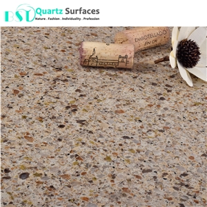Multi-Colored Beige Quartz Engineered Stone