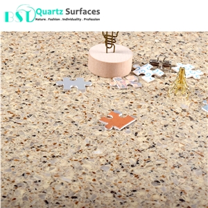 Multi-Colored Beige Quartz Engineered Stone