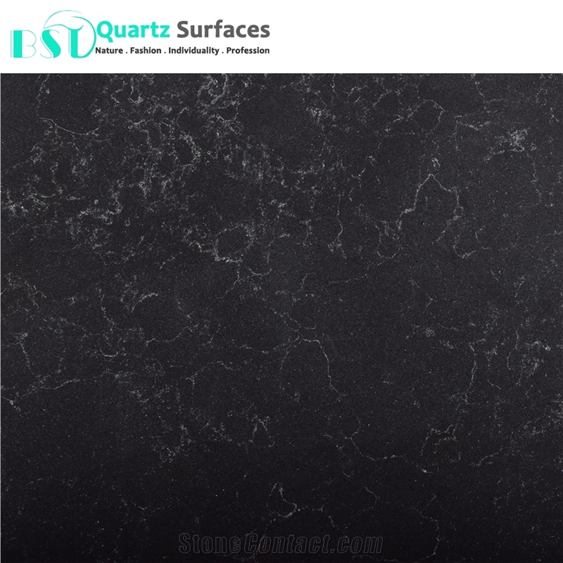 New Product Carrera Black Artificial Quartz Stone 55.7 Usd/M2