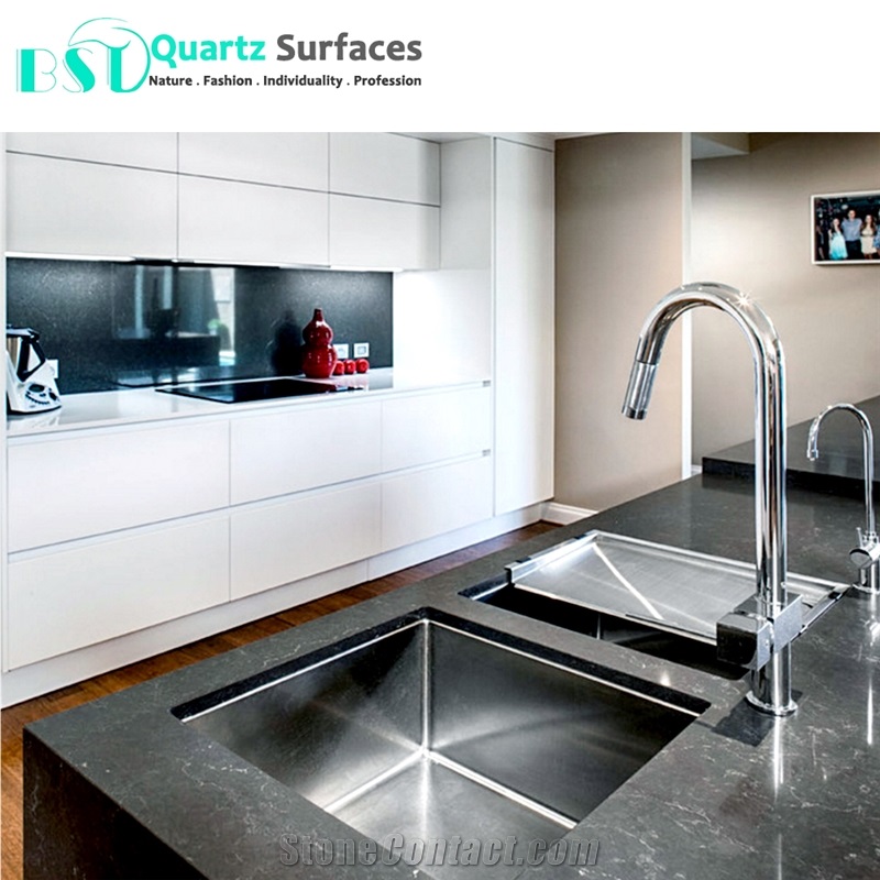 New Product Carrera Black Artificial Quartz Stone 55.7 Usd/M2