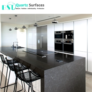 New Product Carrera Black Artificial Quartz Stone 55.7 Usd/M2