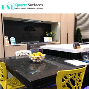 New Product Carrera Black Artificial Quartz Stone 55.7 Usd/M2