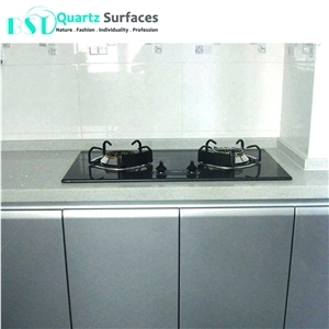 Polished Gray Sparkling Artificial Quartz Slabs