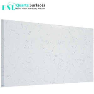 White Carrera Artificial Quartz Stone Slabs
