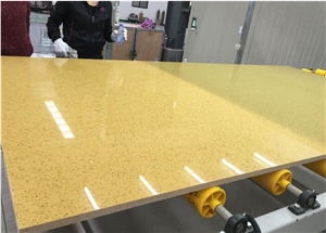 Crystal/Mirror Yellow Quartz Slab/Quartz Stone Crystal/Mirror Yellow Quartz Slab/Quartz Stone