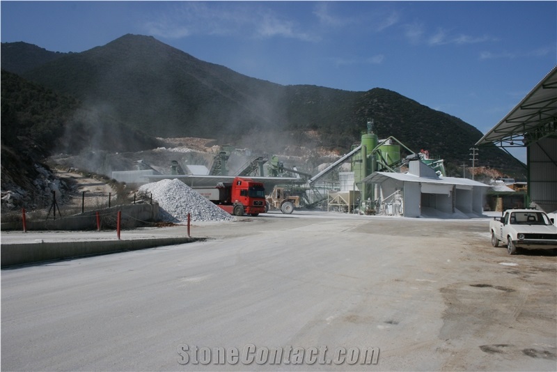 White Thasos Marble Pebbles