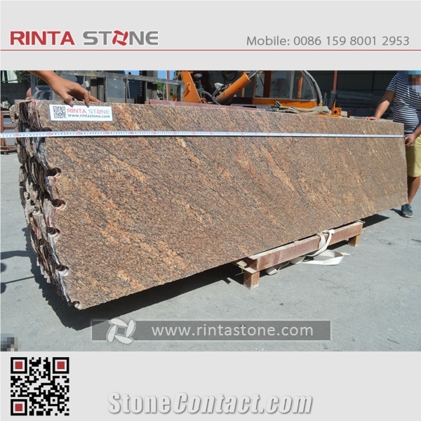 California Golden Granite Blocks, Juparana California Granite Block