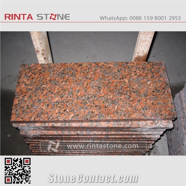 G562 Granite Maple Red Orange Slabs