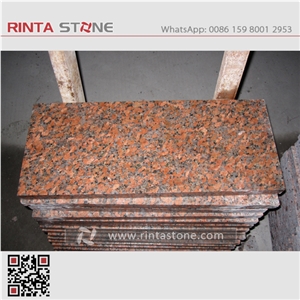 G562 Granite Maple Red Orange Slabs