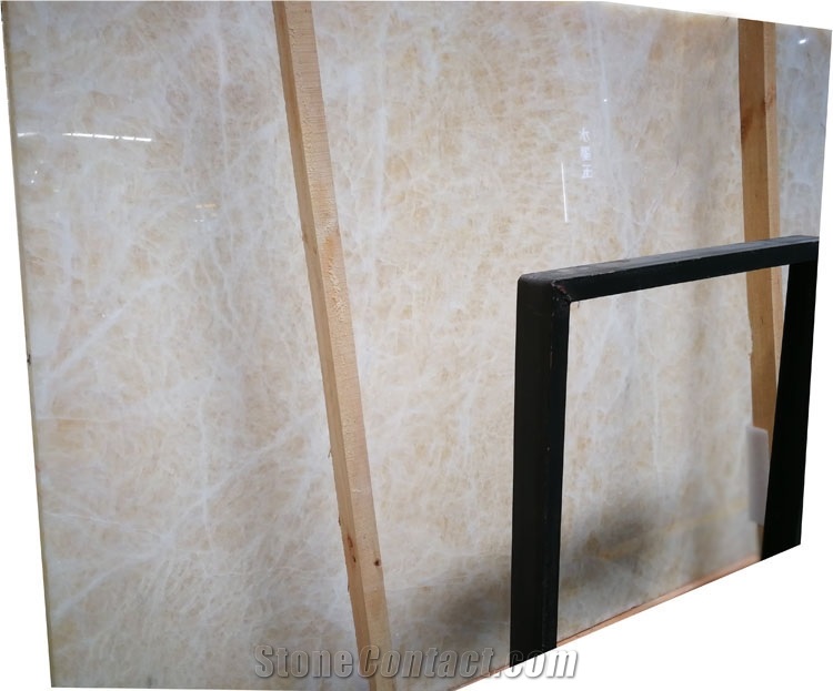 Backlit Decorative Beige Onix Gold Onyx