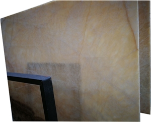 Backlit Decorative Beige Onix Gold Onyx