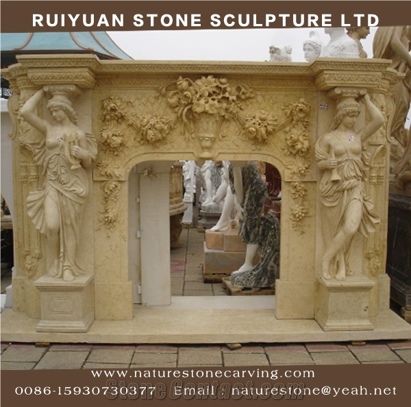 Fireplace Mantel Sculpture Fireplace Indoor