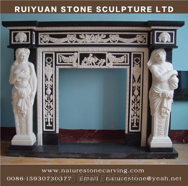 Fireplace Mantel Sculpture Fireplace Indoor