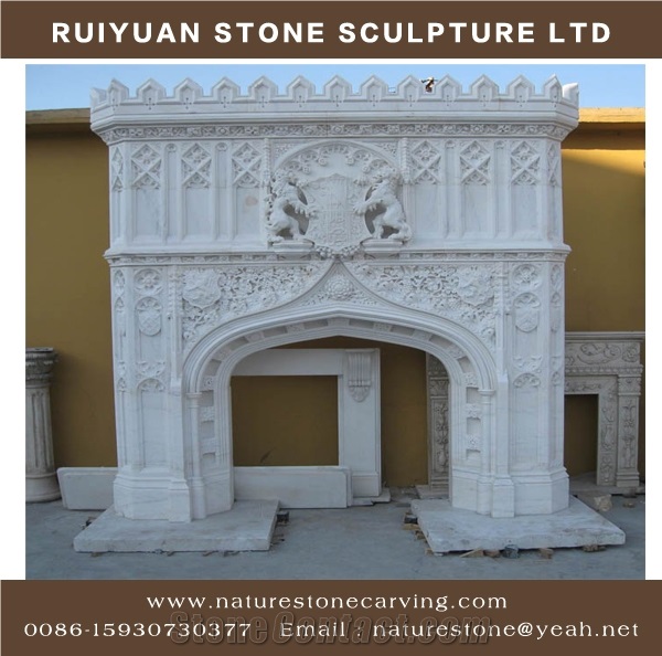 Sculpured Fireplace Mantel Antique Fireplaces