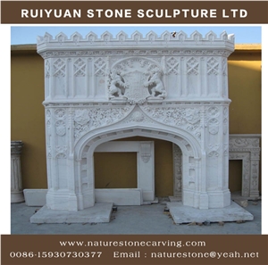 Sculpured Fireplace Mantel Antique Fireplaces