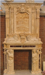 Sculpured Fireplace Mantel Antique Fireplaces
