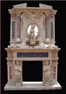 Sculpured Fireplace Mantel Antique Fireplaces