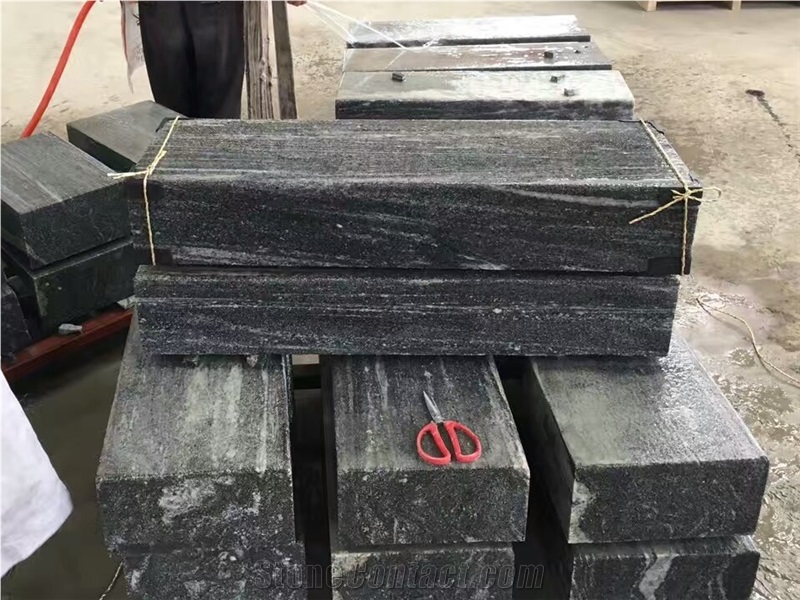 Black Ash Granite Tile Landscape Granite Tile