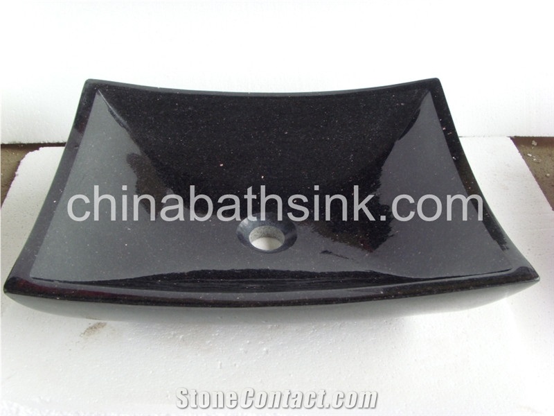 Black Galaxy Granite Basins, Black Granite Sinks