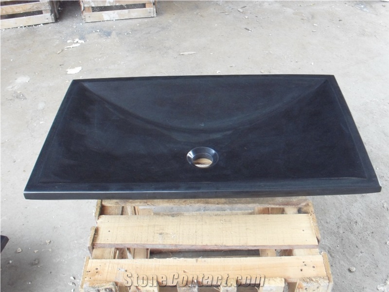 Black Jade Marble Sinks,China Black Marble Basins