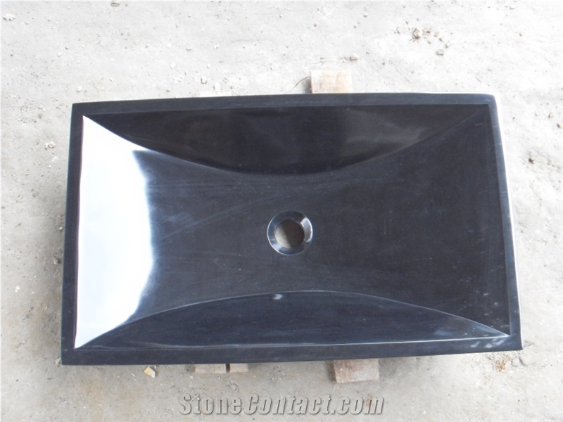 Black Jade Marble Sinks,China Black Marble Basins