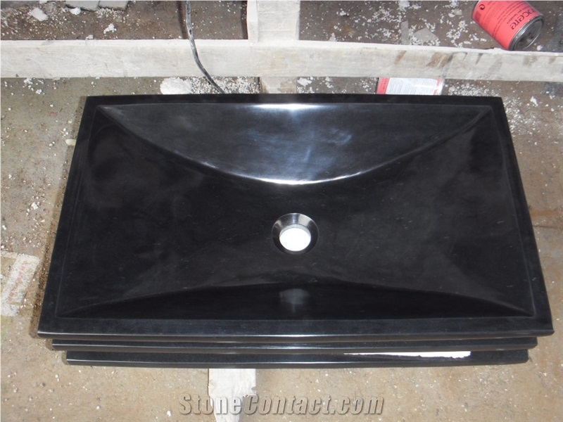 Black Jade Marble Sinks,China Black Marble Basins