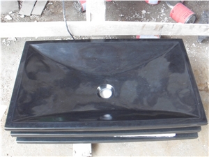 Black Jade Marble Sinks,China Black Marble Basins