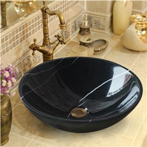 Black Marqunia Black Sinks,Black Marble Basin