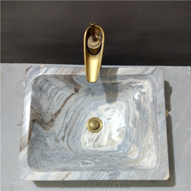 Blue Onyx Basin,Blue Onyx Wash Bowl, Stone Sink